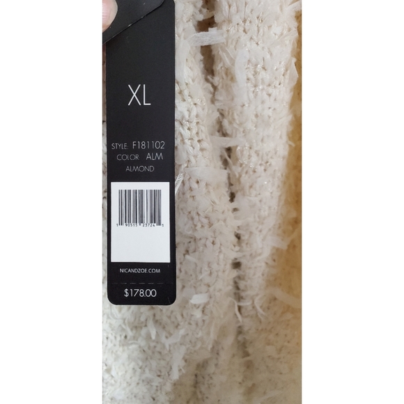 Nic+Zoe Snugness Fuzzy Knit Sweater Size XL NWT - Picture 6 of 6